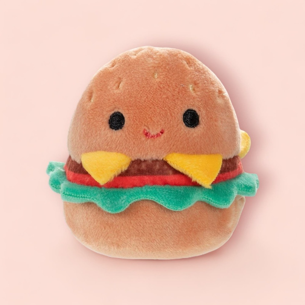Squishville Scrumptious Food - Geronimo the Hamburger - New 2" Plush